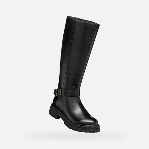Leather high boots IRIDEA WOMAN Black - image number 4 | GEOX