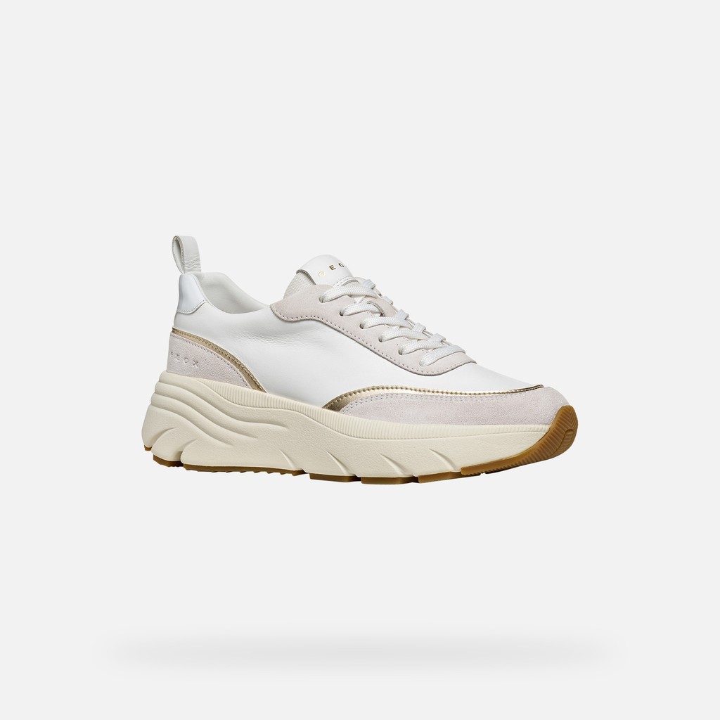 Low top sneakers DIAMANTA WOMAN White/Off White - image number 2 | GEOX