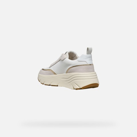 Low top sneakers DIAMANTA WOMAN White/Off White - image number 3 | GEOX
