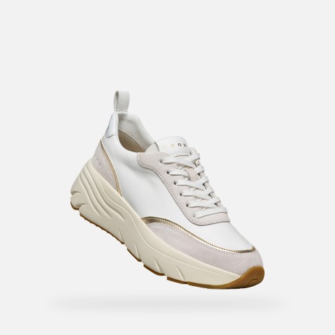Low top sneakers DIAMANTA WOMAN White/Off White - image number 4 | GEOX