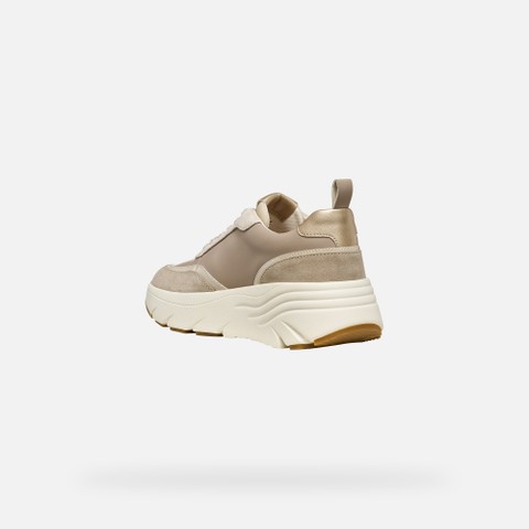 Low top sneakers DIAMANTA WOMAN Beige/Sand - image number 3 | GEOX