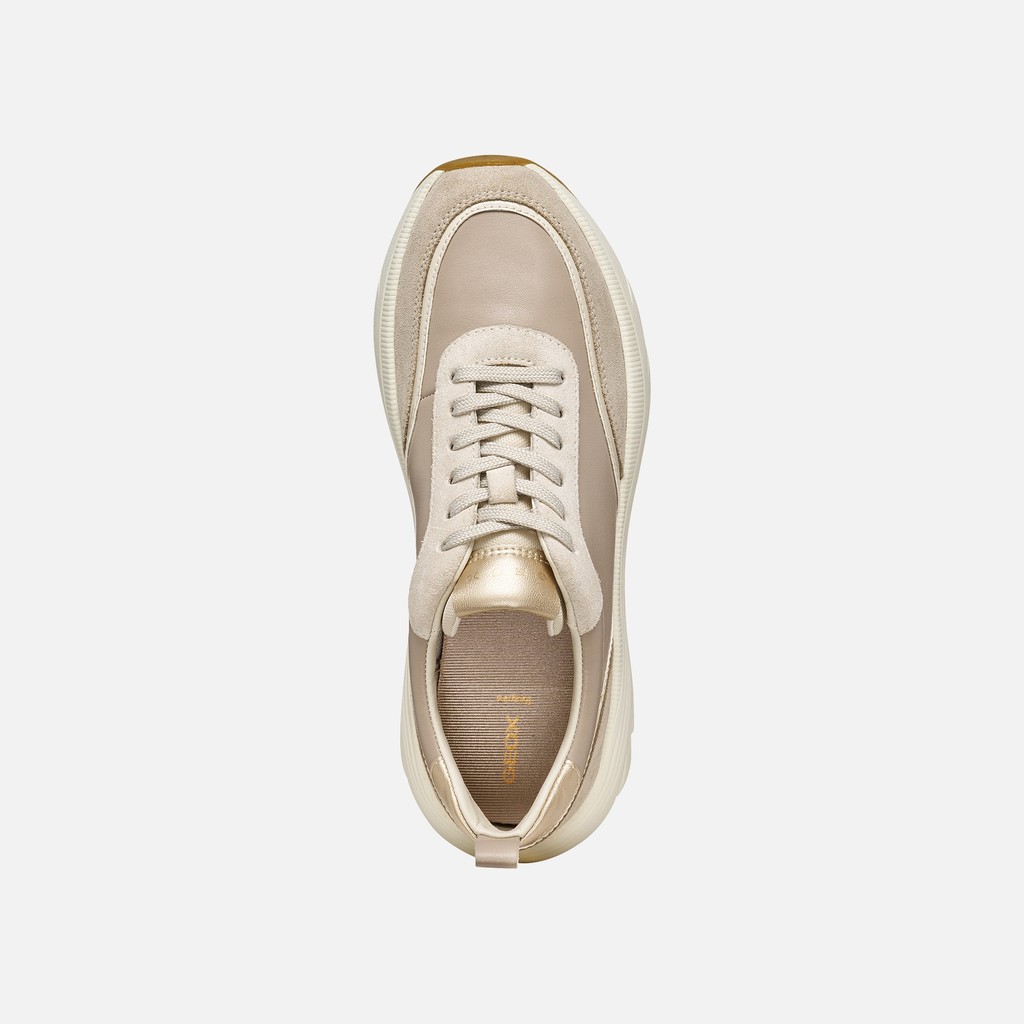 Low top sneakers DIAMANTA WOMAN Beige/Sand - image number 5 | GEOX