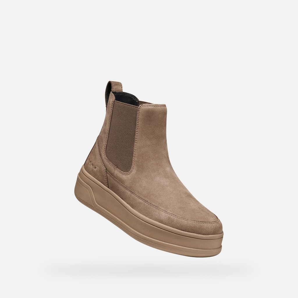 Bottines Chelsea SPHERICA ECUB-2 FEMME Taupe - image number 4 | GEOX