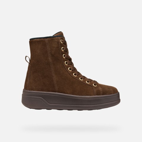 Stiefeletten zum Schn&uuml;ren SPHERICA ECUB-2 DAME Dunkelbraun - image number 1 | GEOX