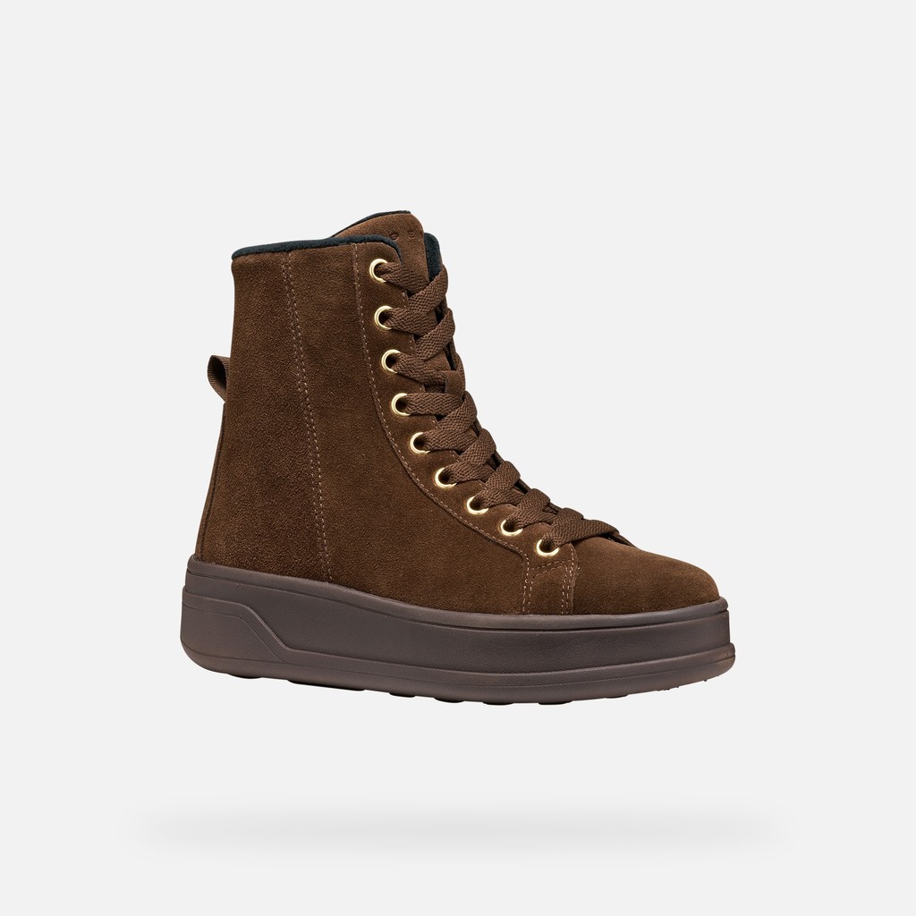 Stiefeletten zum Schn&uuml;ren SPHERICA ECUB-2 DAME Dunkelbraun - image number 2 | GEOX