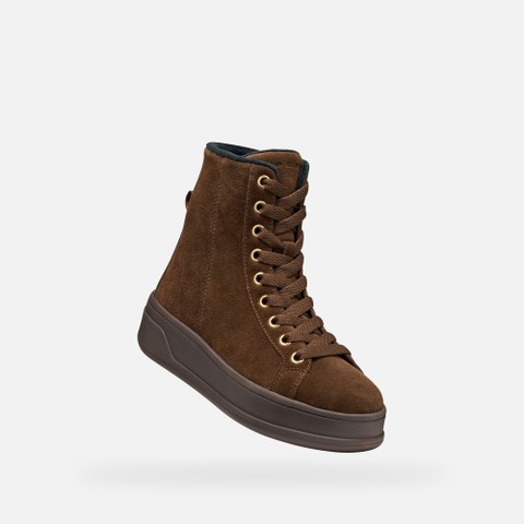 Stiefeletten zum Schn&uuml;ren SPHERICA ECUB-2 DAME Dunkelbraun - image number 4 | GEOX