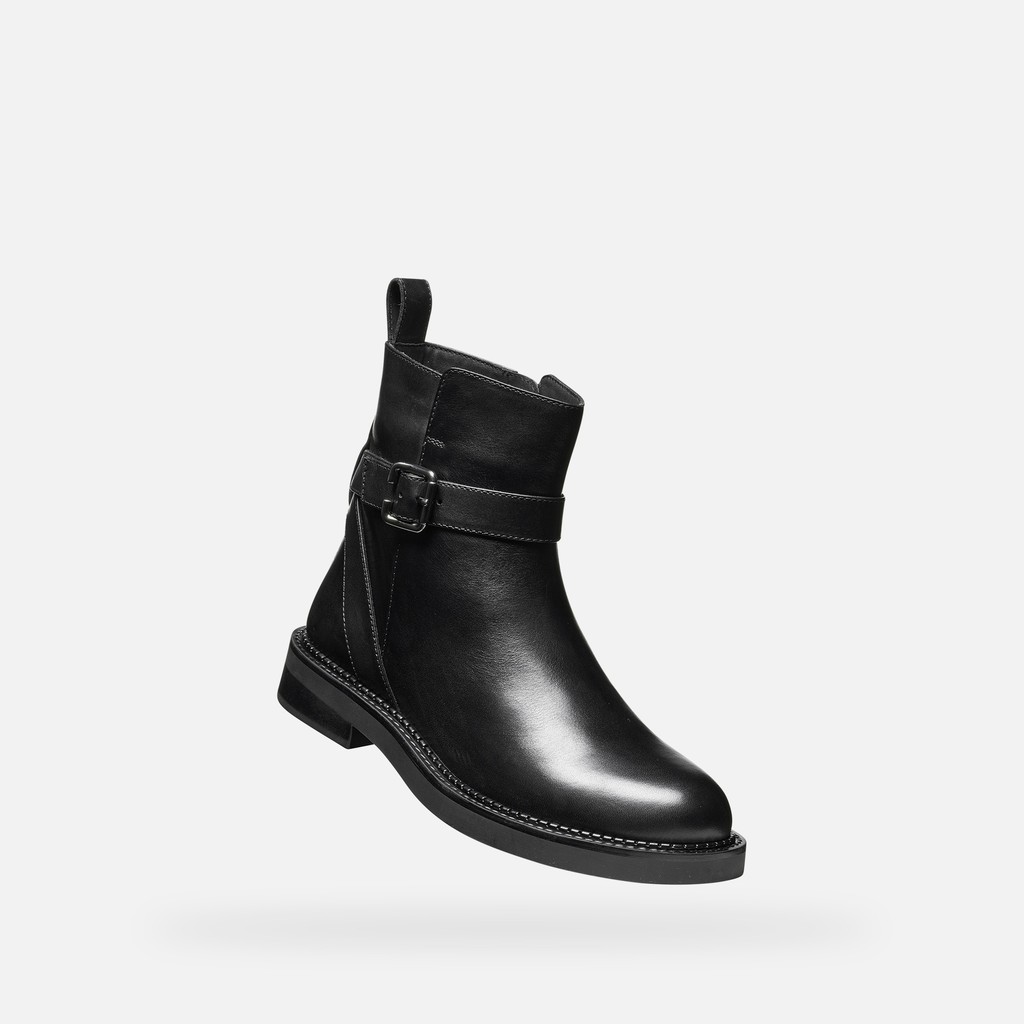 Biker boots SERILDA WOMAN Black - image number 4 | GEOX