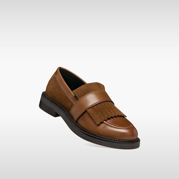 Suede loafers SERILDA WOMAN Nut | GEOX