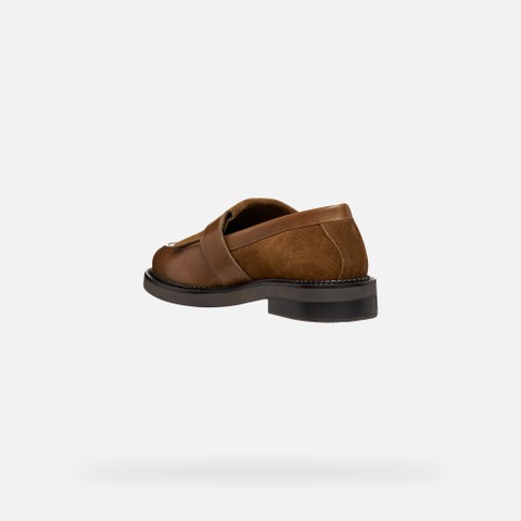 Suede loafers SERILDA WOMAN Nut - image number 3 | GEOX