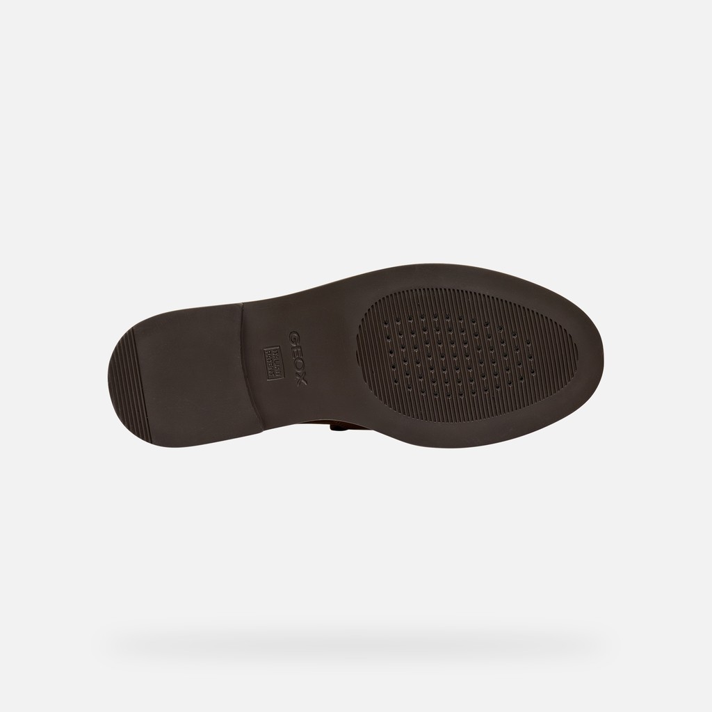 Suede loafers SERILDA WOMAN Nut - image number 6 | GEOX