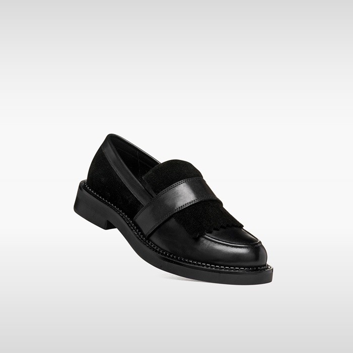 Suede loafers SERILDA WOMAN Black | GEOX