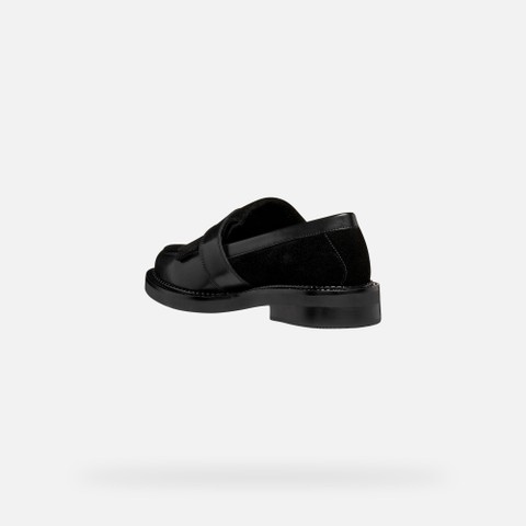 Suede loafers SERILDA WOMAN Black - image number 3 | GEOX