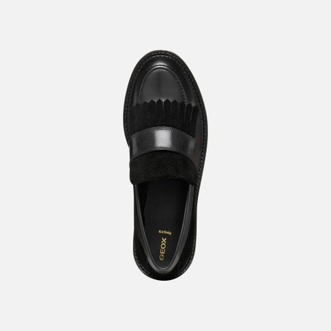 Suede loafers SERILDA WOMAN Black - image number 5 | GEOX