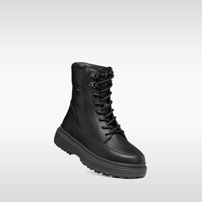 Bottines imperm&eacute;ables LAMIDIE + GRIP ABX FEMME Noir | GEOX