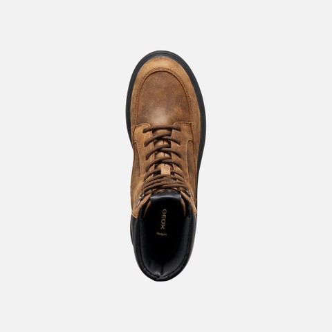Bottines imperm&eacute;ables LAMIDIE + GRIP ABX FEMME Brun fonc&eacute; - image number 5 | GEOX
