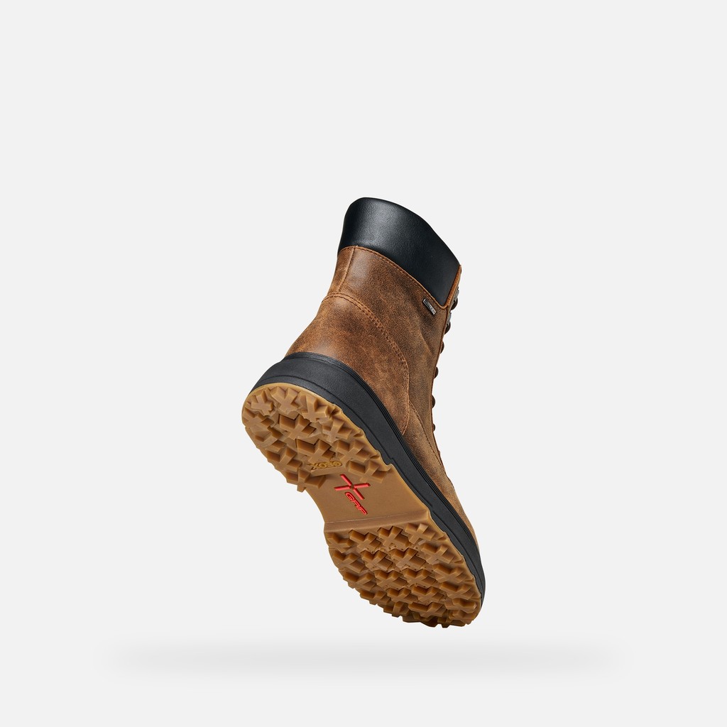 Bottines imperm&eacute;ables LAMIDIE + GRIP ABX FEMME Brun fonc&eacute; - image number 7 | GEOX