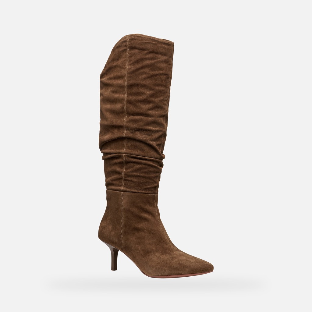 High heel boots KLEOPY WOMAN Dark Brown - image number 2 | GEOX