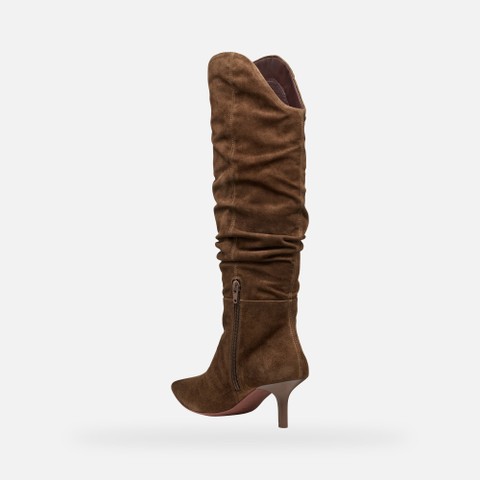 High heel boots KLEOPY WOMAN Dark Brown - image number 3 | GEOX