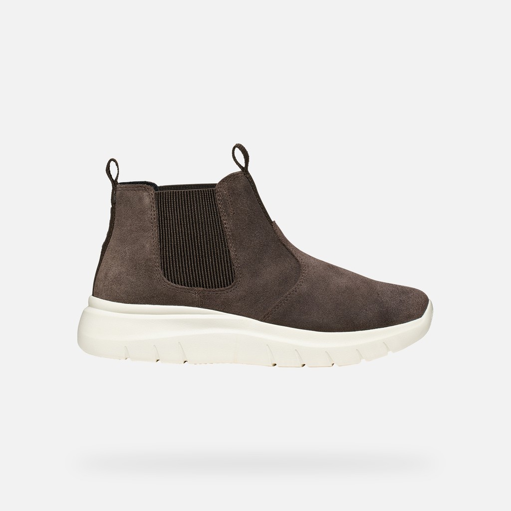 Chelsea boots PLUMMERY WOMAN Chocolate - image number 2 | GEOX