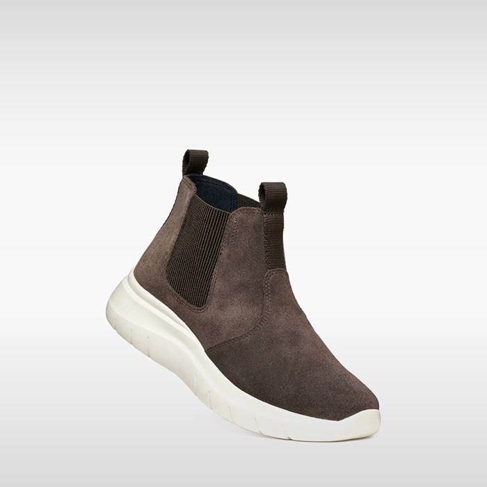Chelsea boots PLUMMERY WOMAN Chocolate | GEOX