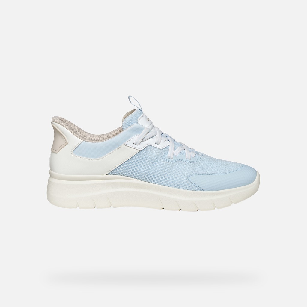 SNEAKERS PLUMMERY PLUS FEMME Bleu ciel clair/Blanc - image number 1 | GEOX