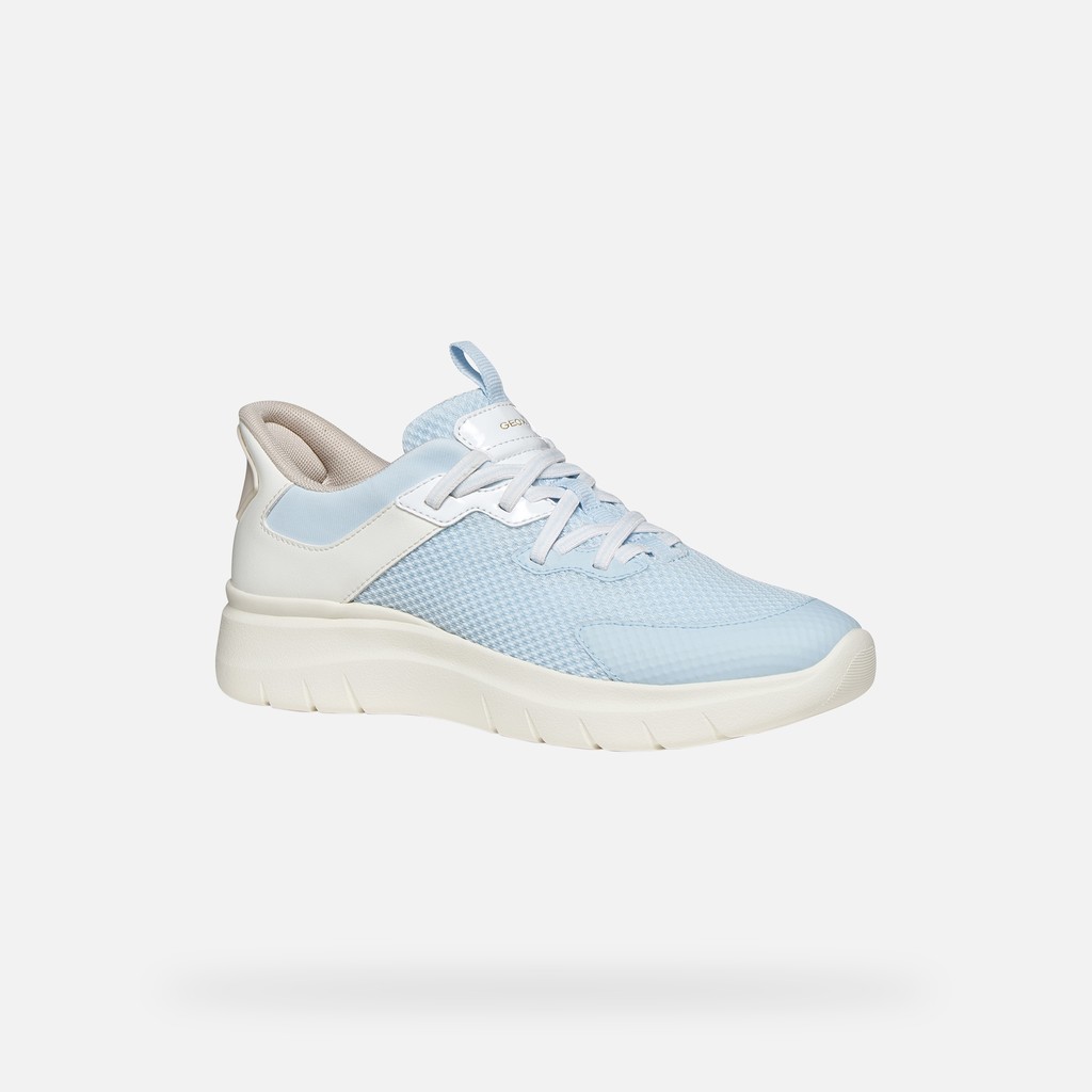 SNEAKERS PLUMMERY PLUS FEMME Bleu ciel clair/Blanc - image number 2 | GEOX