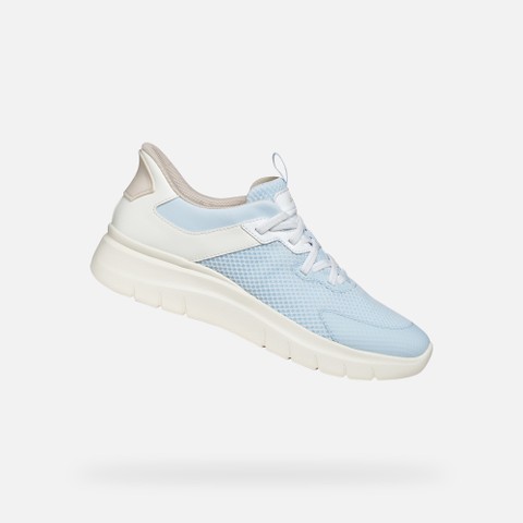 SNEAKERS PLUMMERY PLUS FEMME Bleu ciel clair/Blanc | GEOX