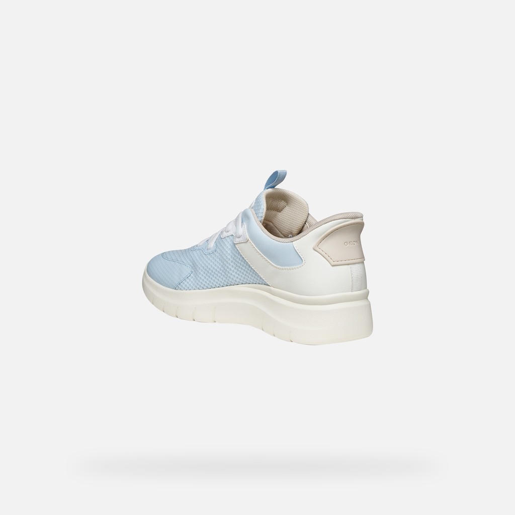 SNEAKERS PLUMMERY PLUS FEMME Bleu ciel clair/Blanc - image number 3 | GEOX
