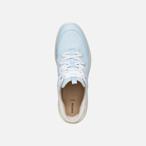 SNEAKERS PLUMMERY PLUS FEMME Bleu ciel clair/Blanc - image number 5 | GEOX