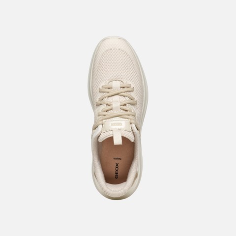 SNEAKERS PLUMMERY PLUS FEMME Beige/Blanc cass&eacute; - image number 5 | GEOX
