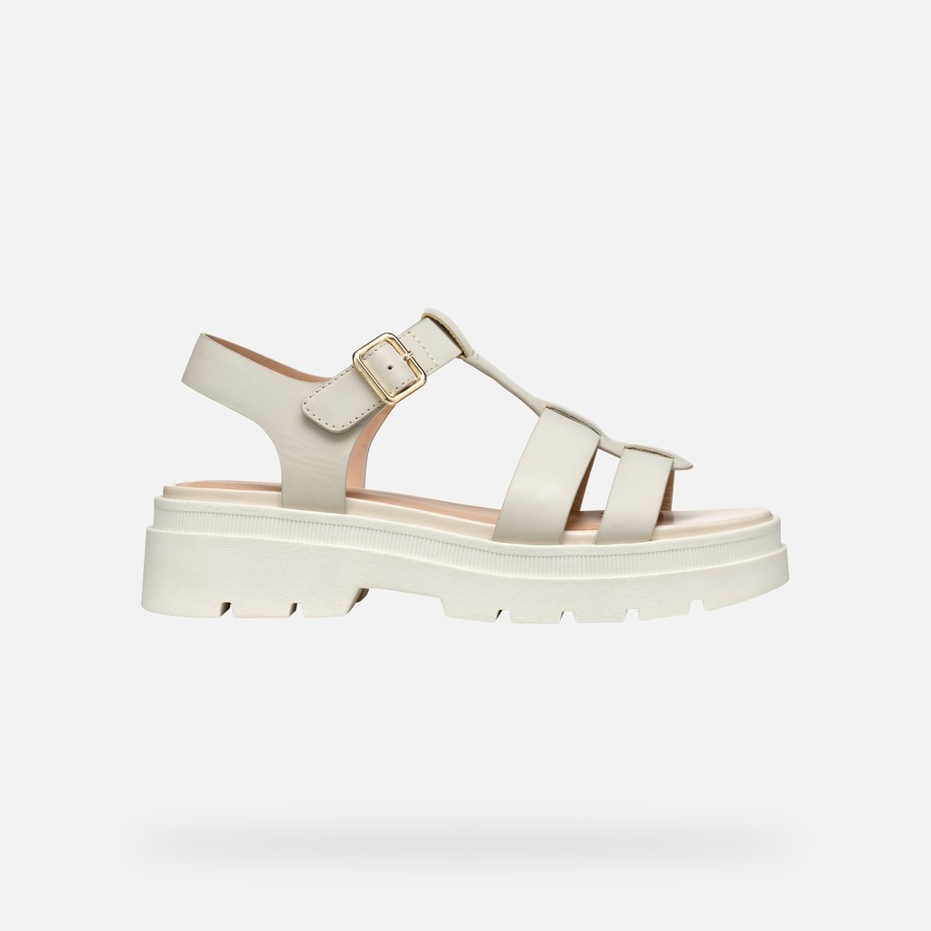 Platform sandals ADACTER S B WOMAN Light Sand - image number 2 | GEOX