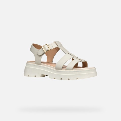 Platform sandals ADACTER S B WOMAN Light Sand - image number 3 | GEOX