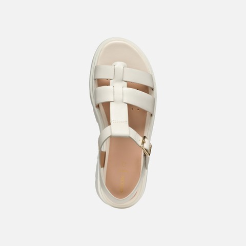 Platform sandals ADACTER S B WOMAN Light Sand - image number 6 | GEOX