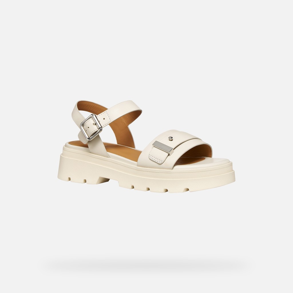 Platform sandals ADACTER S B WOMAN Light Sand - image number 2 | GEOX