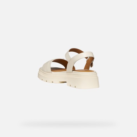 Platform sandals ADACTER S B WOMAN Light Sand - image number 3 | GEOX