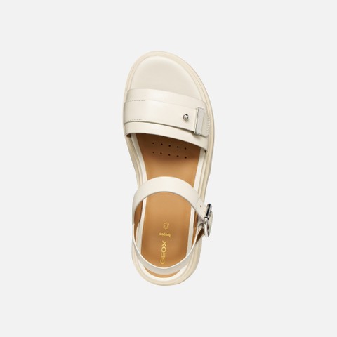 Platform sandals ADACTER S B WOMAN Light Sand - image number 5 | GEOX