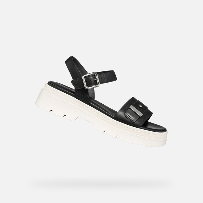 Platform sandals ADACTER S B WOMAN Black | GEOX
