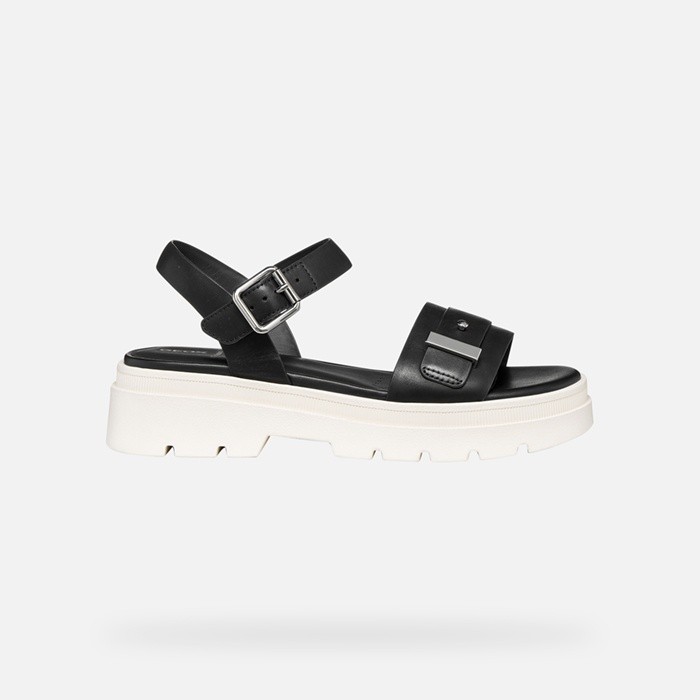 Platform sandals ADACTER S B WOMAN Black | GEOX
