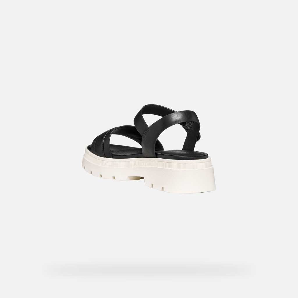 Platform sandals ADACTER S B WOMAN Black - image number 3 | GEOX