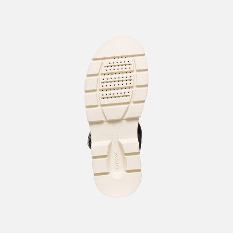 Platform sandals ADACTER S B WOMAN Black - image number 6 | GEOX