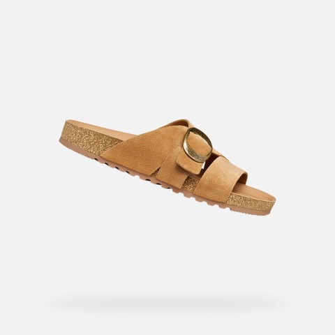 SANDALES CLIMASANDAL CORK FEMME Cognac | GEOX