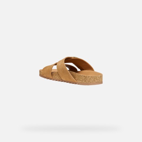 SANDALES CLIMASANDAL CORK FEMME Cognac - image number 3 | GEOX