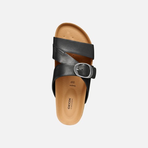 SANDALES CLIMASANDAL CORK FEMME Noir/Beige - image number 5 | GEOX