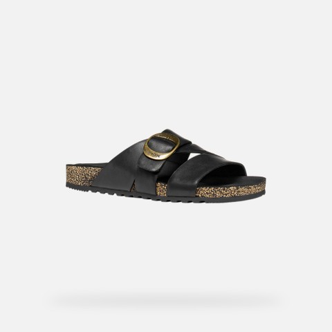SANDALS CLIMASANDAL CORK WOMAN Black - image number 2 | GEOX