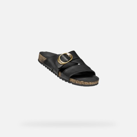 SANDALS CLIMASANDAL CORK WOMAN Black - image number 4 | GEOX