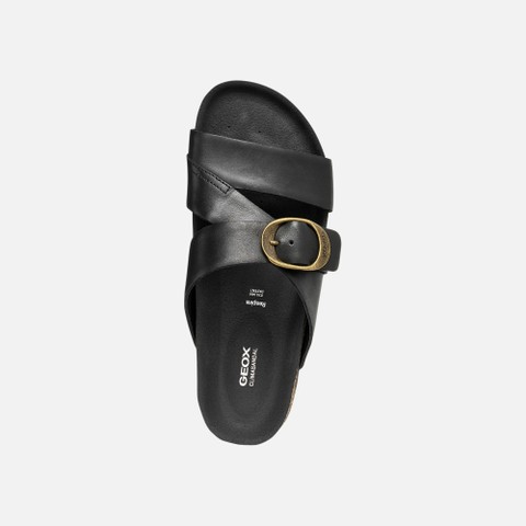 SANDALS CLIMASANDAL CORK WOMAN Black - image number 5 | GEOX