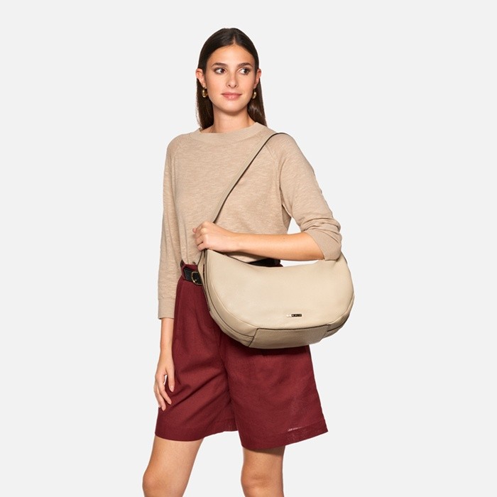 Shoulder bag PLUETTE BAG WOMAN Off White | GEOX