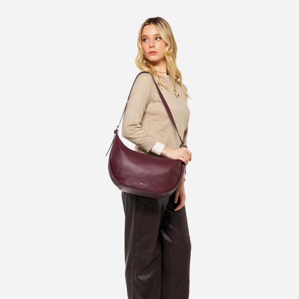 Bolso de hombro PLUETTE BAG MUJER Burdeos - image number 6 | GEOX