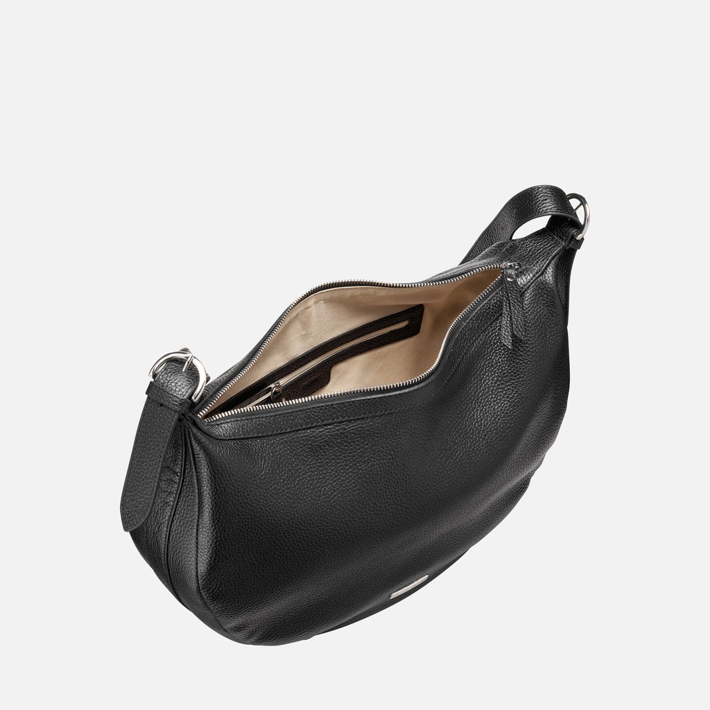 Bolso de hombro PLUETTE BAG MUJER Negro - image number 3 | GEOX