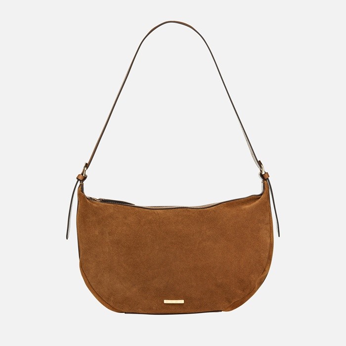 Shoulder bag PLUETTE BAG WOMAN Cognac | GEOX